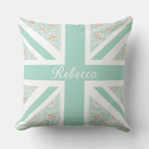 Union Jack British Roos Garden Throw Cushion
