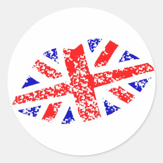 Union Jack Britse kus dit! Stickers (Voorkant)