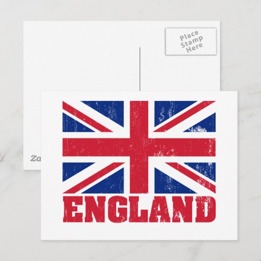 Union Jack Britse vlag Briefkaart (Voorkant / Achterkant)