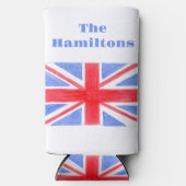 Union Jack Britse vlag Groot-Brittannië Seltzer Blikjeskoeler (Voorkant)