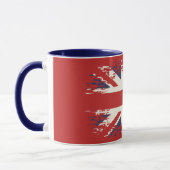Union Jack (Britse vlag), grunge stijl Mok (Links)
