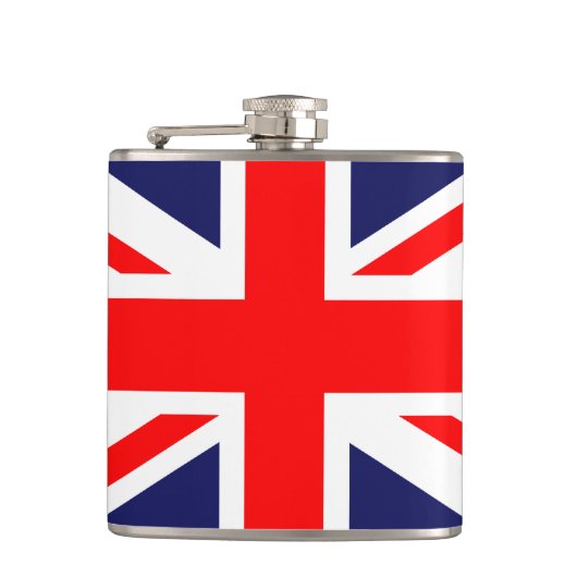 Union Jack - Britse vlag Heupfles (Voorkant)