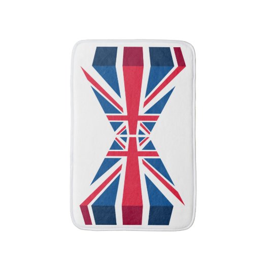 Union Jack, Britse vlag in 3D Badmat (Voorkant Verticaal)