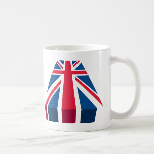 Union Jack, Britse vlag in 3D Koffiemok