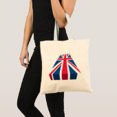 Union Jack, Britse vlag in 3D Tote Bag (Voorkant (product))