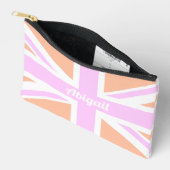 Union Jack / Britse vlag in Girly Pink & Sinaasapp Etui (Open)