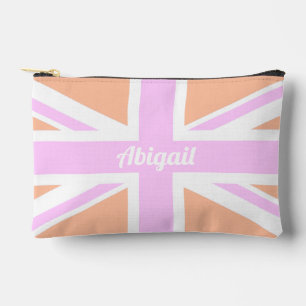 Union Jack / Britse vlag in Girly Pink & Sinaasapp Etui