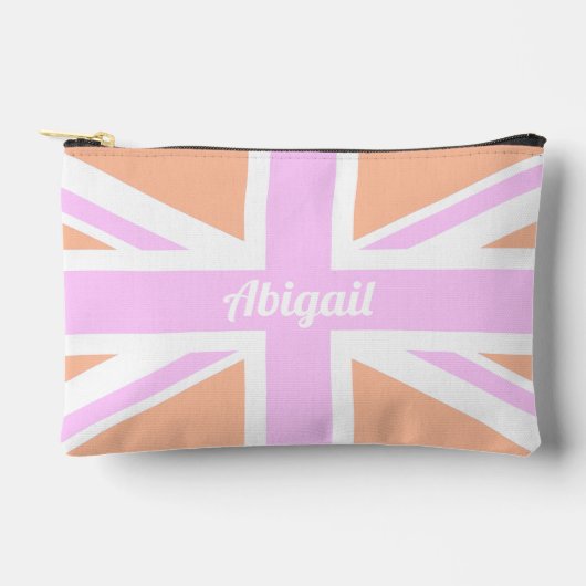 Union Jack / Britse vlag in Girly Pink & Sinaasapp Etui (Voorkant)