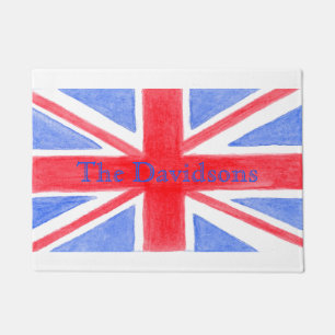 Union Jack Britse vlag NAAM Deurmat