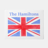 Union Jack Britse vlag personaliseren Deurmat (Voorkant)