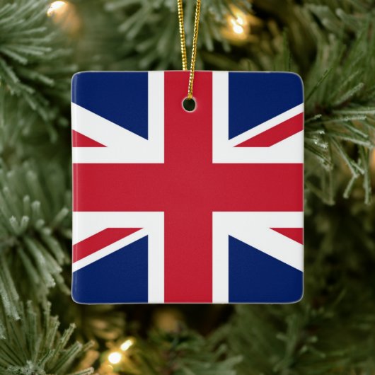 Union Jack Britse Vlag UK Golf Hoofd Hoes Keramisch Ornament (Boom)