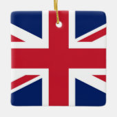 Union Jack Britse Vlag UK Golf Hoofd Hoes Keramisch Ornament (Voorkant)