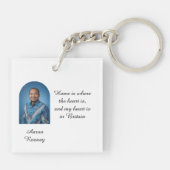 Union Jack Britse Vlag Vintage Gepersonaliseerd Sleutelhanger (Achterkant)