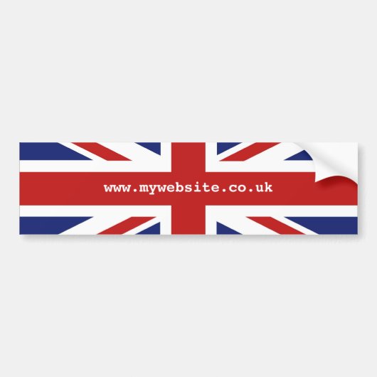 Union Jack Bumpersticker (Voorkant)
