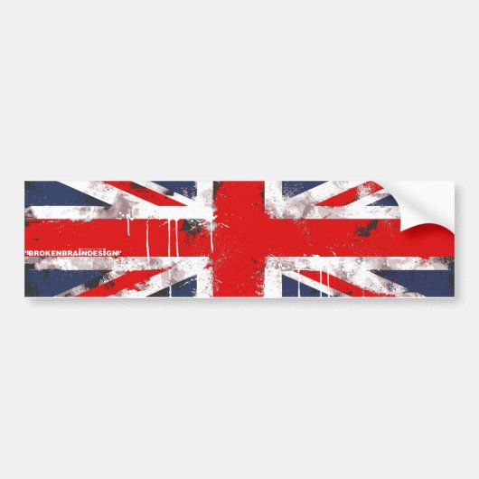Union Jack - Bumpersticker (Voorkant)