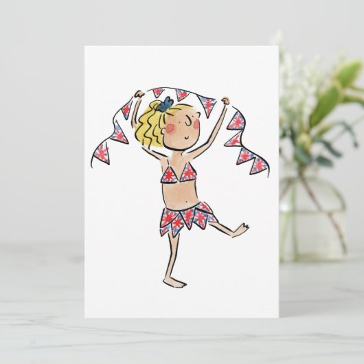 Union Jack Bunting Kaart (Staand voorkant)