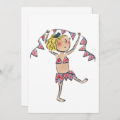 Union Jack Bunting Kaart (Voorkant / Achterkant)