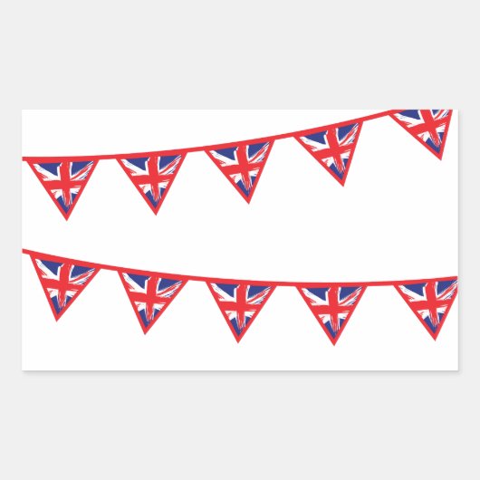Union Jack Buntings Stickers (Voorkant)
