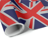 Union Jack Carbon Style Decor Cadeaupapier (Rol Hoek)