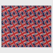 Union Jack Carbon Style Decor Cadeaupapier (Vlak)