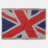 Union Jack Carbon Style Decor Deken (Voorkant)