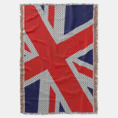 Union Jack Carbon Style Decor Deken (Voorkant Verticaal)