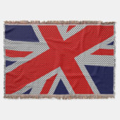 Union Jack Carbon Style Decor Deken (Voorkant)