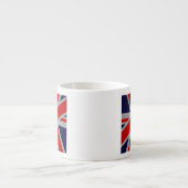 Union Jack Carbon Style Decor Espresso Kop (Voorkant)