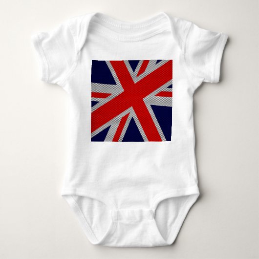 Union Jack Carbon Style Decor Romper (Voorkant)