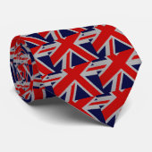 Union Jack Carbon Style Decor Stropdas (Opgerold)
