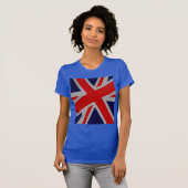 Union Jack Carbon Style Decor T-shirt (Voorkant volledig)