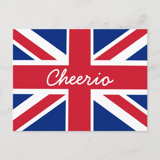 Union Jack Cheerio Briefkaart (Voorkant)