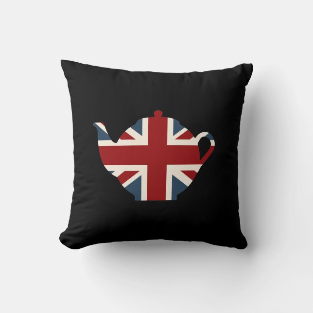 Union Jack Classic Teapot Kussen (Voorkant)