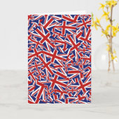 Union Jack Collage Kaart (Gele Bloem)