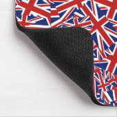 Union Jack Collage Muismat (Hoek)