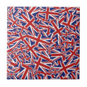 Union Jack Collage Tegeltje (Voorkant)