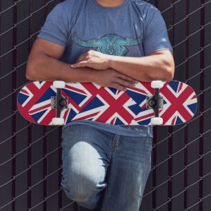 Union Jack collagepatroon Persoonlijk Skateboard
