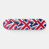 Union Jack collagepatroon Persoonlijk Skateboard (Horizontaal)