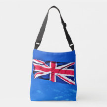 Union Jack Cross-Body Canvas tas