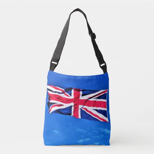 Union Jack Cross-Body Canvas tas (Voorkant)