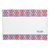 Union Jack Custom Hotel Kussen Hoesje Kussensloop (Voorkant)