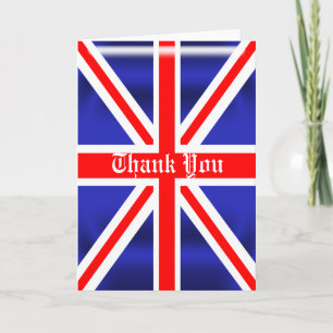 Union Jack dankt u Wenskaart Bedankkaart