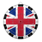 Union Jack Dartboard en British Flag/UK game Dartbord (Voorkant)