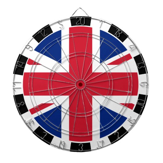 Union Jack Dartboard en British Flag/UK game Dartbord (Voorkant)