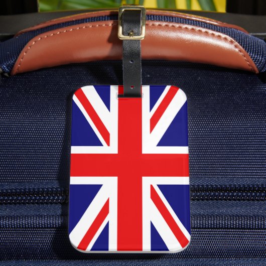 UNION JACK - DE BRITSE VLAG Londen Bagagelabel (Voorkant Insitu 2)