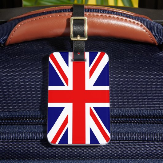 UNION JACK - DE BRITSE VLAG Londen Bagagelabel (Voorkant Insitu 2)