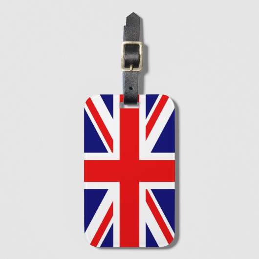 UNION JACK - DE BRITSE VLAG Londen Bagagelabel (Voorkant (verticaal))