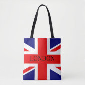 Union Jack de Britse vlag Londen Tote Bag (Voorkant)
