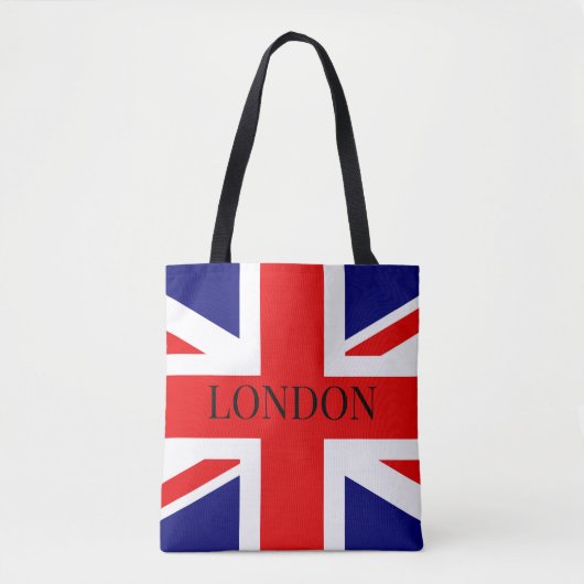 Union Jack de Britse vlag Londen Tote Bag (Voorkant)