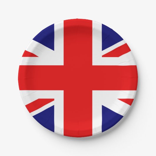UNION JACK - DE BRITSE VLAG      PAPIEREN BORDJE (Voorkant)